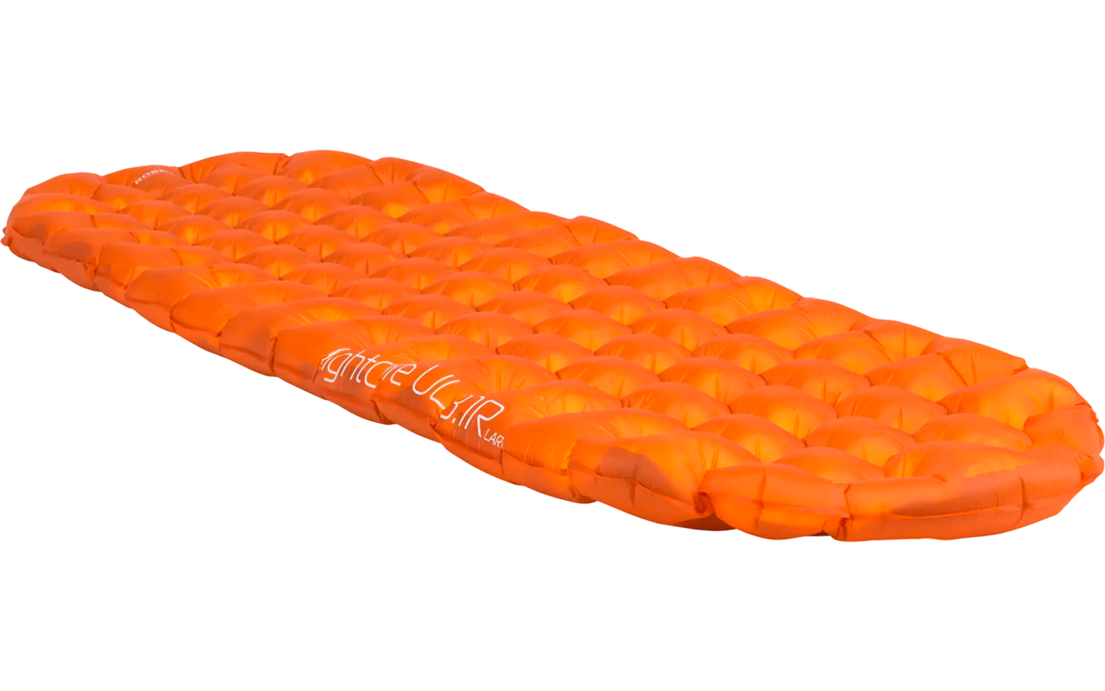 Oranje langwerpige waterplant op witte achtergrond