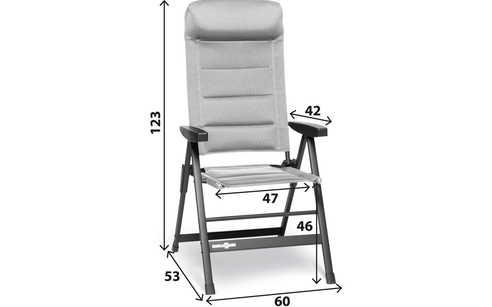 Product image Camping Chair Black Brunner Skye 3D 1