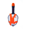 Schnorchel mit Maske, orange und durchsichtig