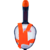 Snorkel met masker, oranje en transparant