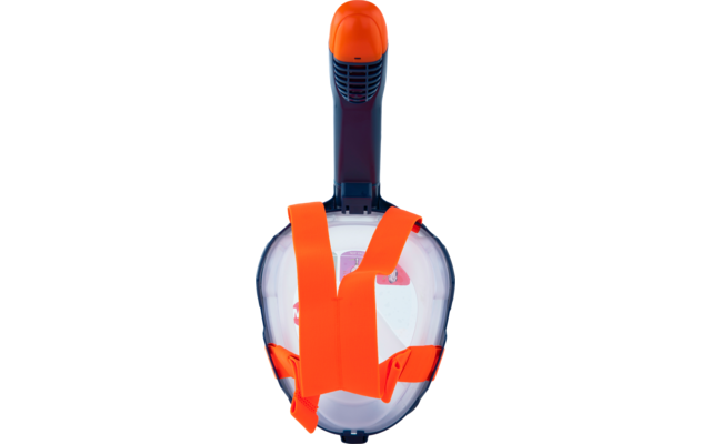 Snorkel met masker, oranje en transparant