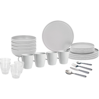 Brunner All Inclusive Dolomit  Geschirr-Set 36-tlg. wei&szlig; f&uuml;r 4 Personen