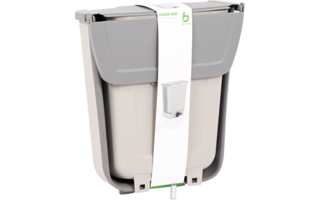 Product afbeelding Bo-Camp faltbarer Abfalleimer mit Pedal grau 15 Liter 1