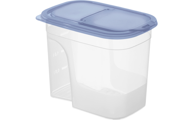 Rotho Sunshine cereal container pouring box 2.2l horizon blue