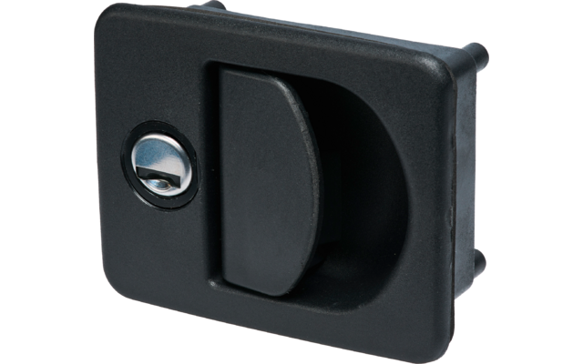 STS Kubus external lock with recessed grip for plug-in cylinder inserts HSC / FF2 black