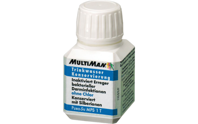 MultiMan PuroSil Trinkwasser Konservierung Tabletten für 1 Liter