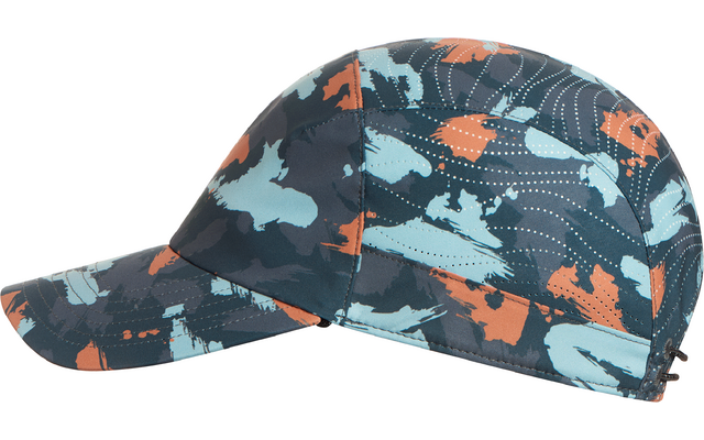 Kindercap mit buntem Dinosaurier-Muster auf weißem Hintergrund