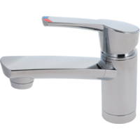 Comet Mitigeur COMO compact avec interrupteur Bec verseur 12 cm chrom&eacute;