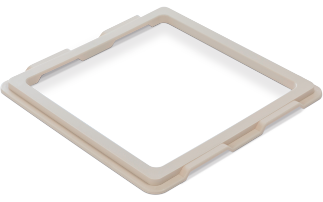 MPK Cadre d'adaptation pour lanterneaux 28 x 28 cm blanc de sécurité