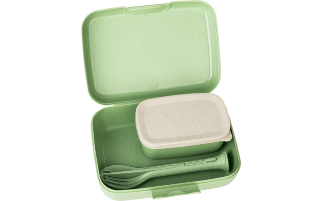 Produktbild Koziol Candy Ready Lunchbox Set 5 teilig mit 3 teiligem Besteck / Box Candy L / Dose Candy S auslaufsicher 1