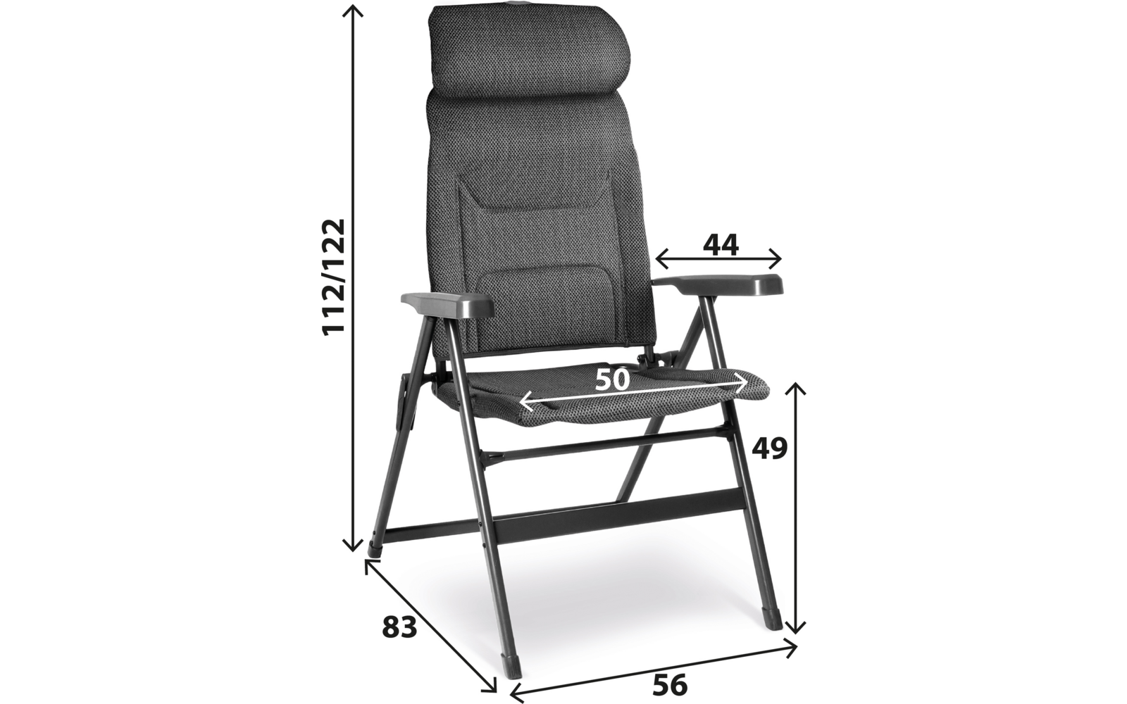 Produktbild Brunner Aravel Vitachic H2L Campingstuhl verstellbar 1