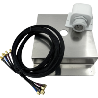 Plaque de montage pour antenne 5G avec passe-toit jusqu'&agrave; 8 c&acirc;bles et c&acirc;ble d'extension 6 x 2 m MWR Selfsat