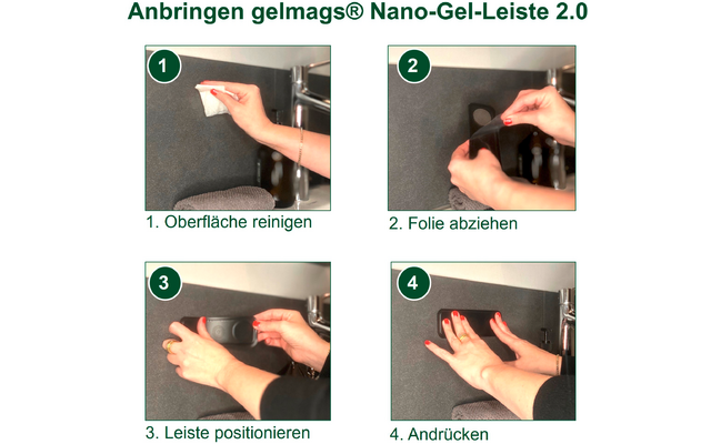 Produktbild Gelmags Nano-Gel-Leiste 2.0 mit MagSpike 4-teilig 1