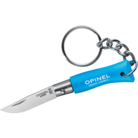 Opinel N&deg;02 Colorama Taschenmesser mit Schl&uuml;sselanh&auml;nger Klingenl&auml;nge 3,5 cm cyanblau