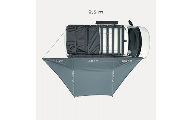Product afbeelding Horizon zonnescherm Horntools 180 graden zelfdragend 1
