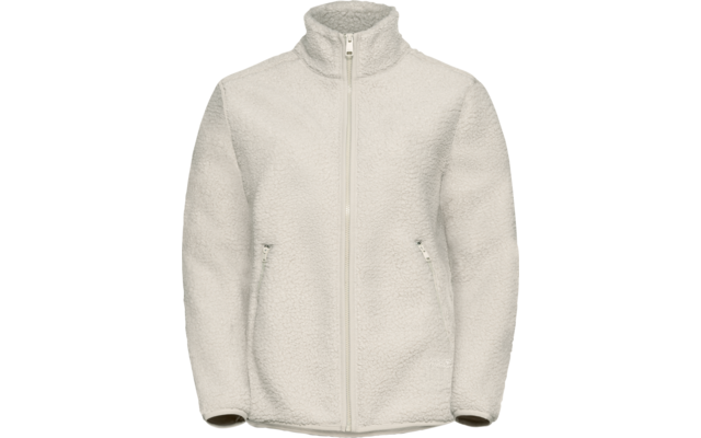 Beige Jacke mit Reißverschluss und Stehkragen