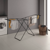 Petite image du produit Metaltex Horizon ONYX Fl&uuml;gelw&auml;schetrockner 22 m schwarz h&ouml;henverstellbar 1