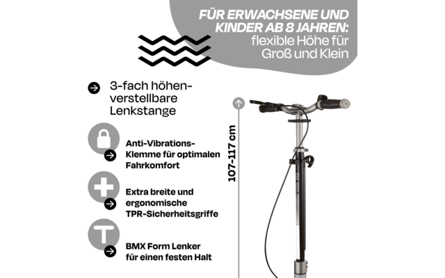 Produktbild Globber One NL 230 Ultimate Zweirad Scooter klappbar mit Handbremse 1