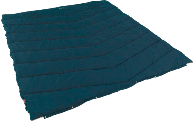 Donkerblauwe, rechthoekige slaapzak