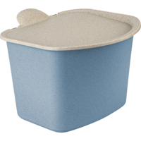Koziol Poubelle Bibo Bio nature flower blue