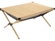Camplife Tavira Alu-Rolltisch Bambusoptik 89 x 70 cm
