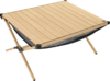 Camplife Tavira Alu-Rolltisch Bambusoptik 89 x 70 cm