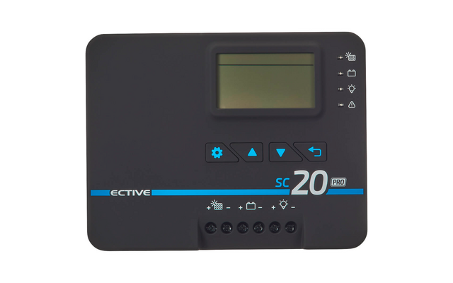 ECTIVE SC 20 Pro Régulateur de charge solaire MPPT 12V/24V 20A