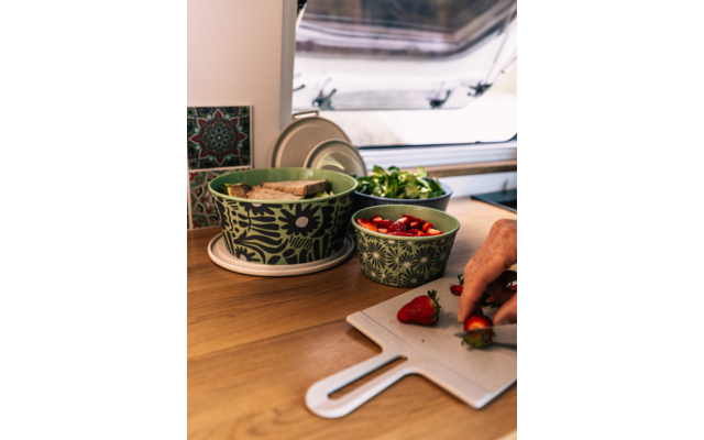 Product afbeelding Koziol Blomster Box schaal met deksel stapelbaar / luchtdicht / lekvrij 1