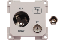 Inprojal System 10.000 Kombi Steckdose 12V mit TV
