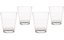 873868 - Bo-Camp Rib Limonadengläser aus MS-Kunststoff im 4er-Set 350 ml