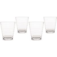 Bo-Camp Rib Limonadengl&auml;ser aus MS-Kunststoff im 4er-Set 350 ml