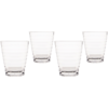 Kleine productafbeelding Bo-Camp Rib Limonadengl&auml;ser aus MS-Kunststoff im 4er-Set 350 ml 1