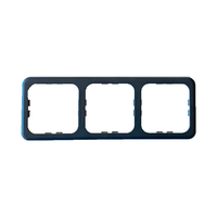 Cadre trois prises Standard noir System 10.000 Inprojal