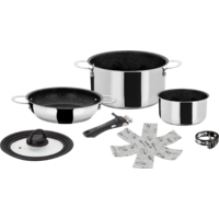 Set de cuisson 5 pcs. avec 2 casseroles et 1 po&ecirc;le Academy NG 5 + 1 Brunner