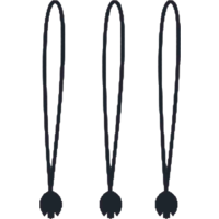 Bent ball clamping rings set with rubber band 3 pieces