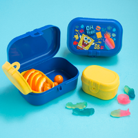 Koziol Pascal Ready Mini SpongeBob Squarepants Lunchbox Set 3 teilig organic space blue