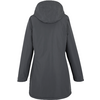 Imperméable gris avec capuche, vue de dos