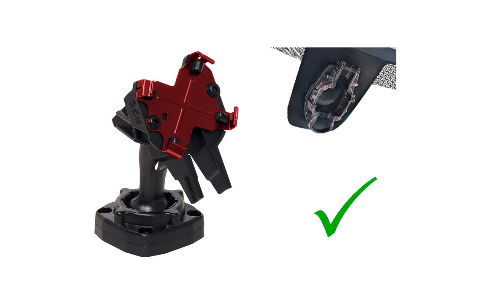 Immagine del prodotto Supporto Alpine per specchietto retrovisore digitale DME-R1200 per VW Crafter, MAN TGE o VW T6/T6.1 1