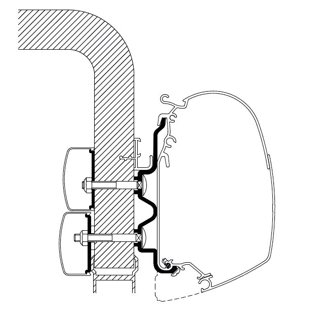Thule Internal Hub Hitch Adapter Voor Interne Naafkoppeling White Thule Internal Hub Hitch Adapter Voor Interne Naafkoppeling White