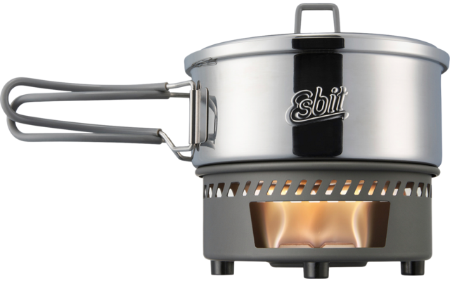 Esbit dry fuel cooking set, 1000 ml, stainless steel