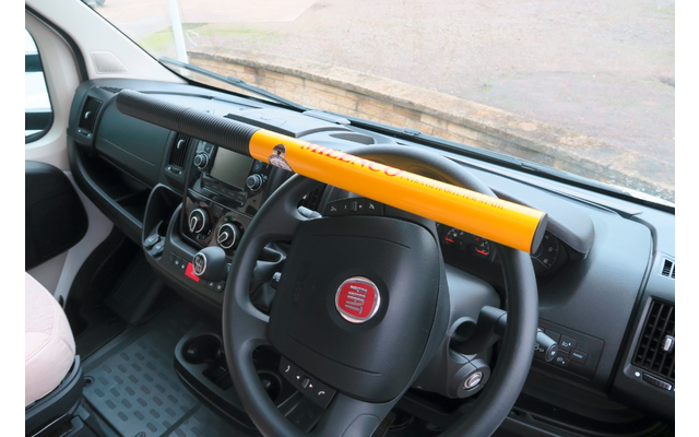 Milenco Hochsicherheits-Lenkradschloss Commerical High Security Steering Wheel Lock Yellow