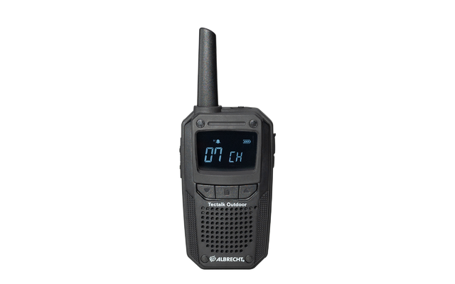 Albrecht Tectalk Outdoor PMR446 radio with stand loader / belt clip