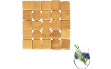 Dessous de verre Westmark en mosaïque bambou 4 pièces 10 x 10 cm