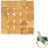 Westmark mosaic bamboo coasters 4 pieces 10 x 10 cm