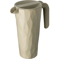 Koziol Club Pitcher super glass jug with lid 1.5 liters nature desert sand