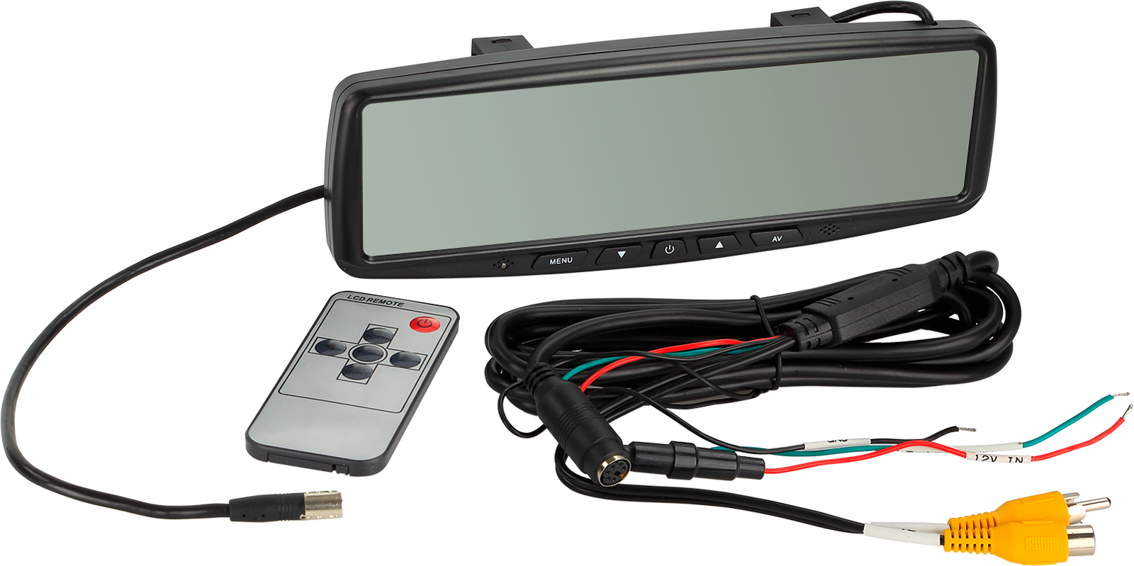 ACV spiegelmonitor universeel 4,3 inch met automatisch dimmen en 2 ...