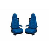 Ideatermica Venus C Sitzbezug mit integrierter Kopfst&uuml;tze und Gurten 2 St&uuml;ck blau