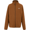 Braune Fleecejacke mit Reißverschluss und hochstehendem Kragen