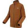 Braune Jacke mit Stehkragen und Reißverschluss