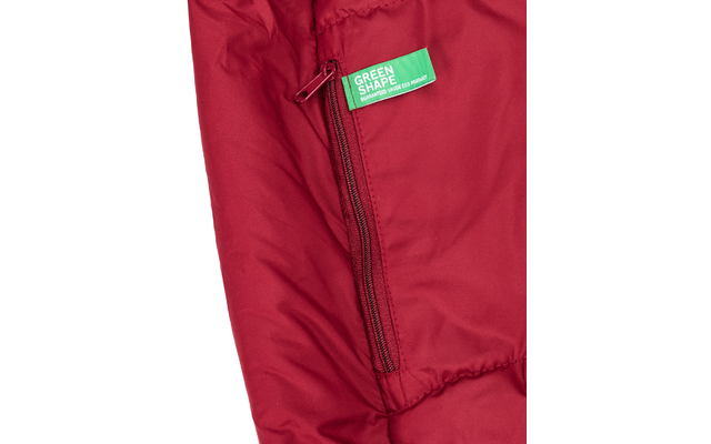 Vaude Sioux 800 S SYN synthetic fiber sleeping bag 200 x 75 cm dark indian red